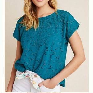 Maeve by anthropologie lace beaded top.